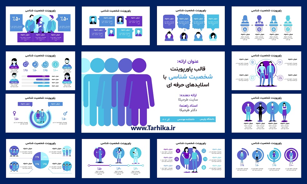 اسلایدهای نمونه قالب پاورپوینت شخصیت شناسی