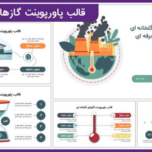 قالب پاورپوینت گازهای گلخانه ای