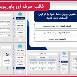 قالب حرفه ای پاورپوینت پایان نامه